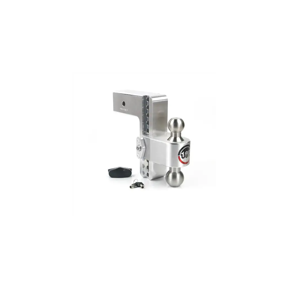 180 Degree Drop Hitch w/ Combo Ball - 8" Drop for 3" Shank- 21K Cap - WEILTB8-3